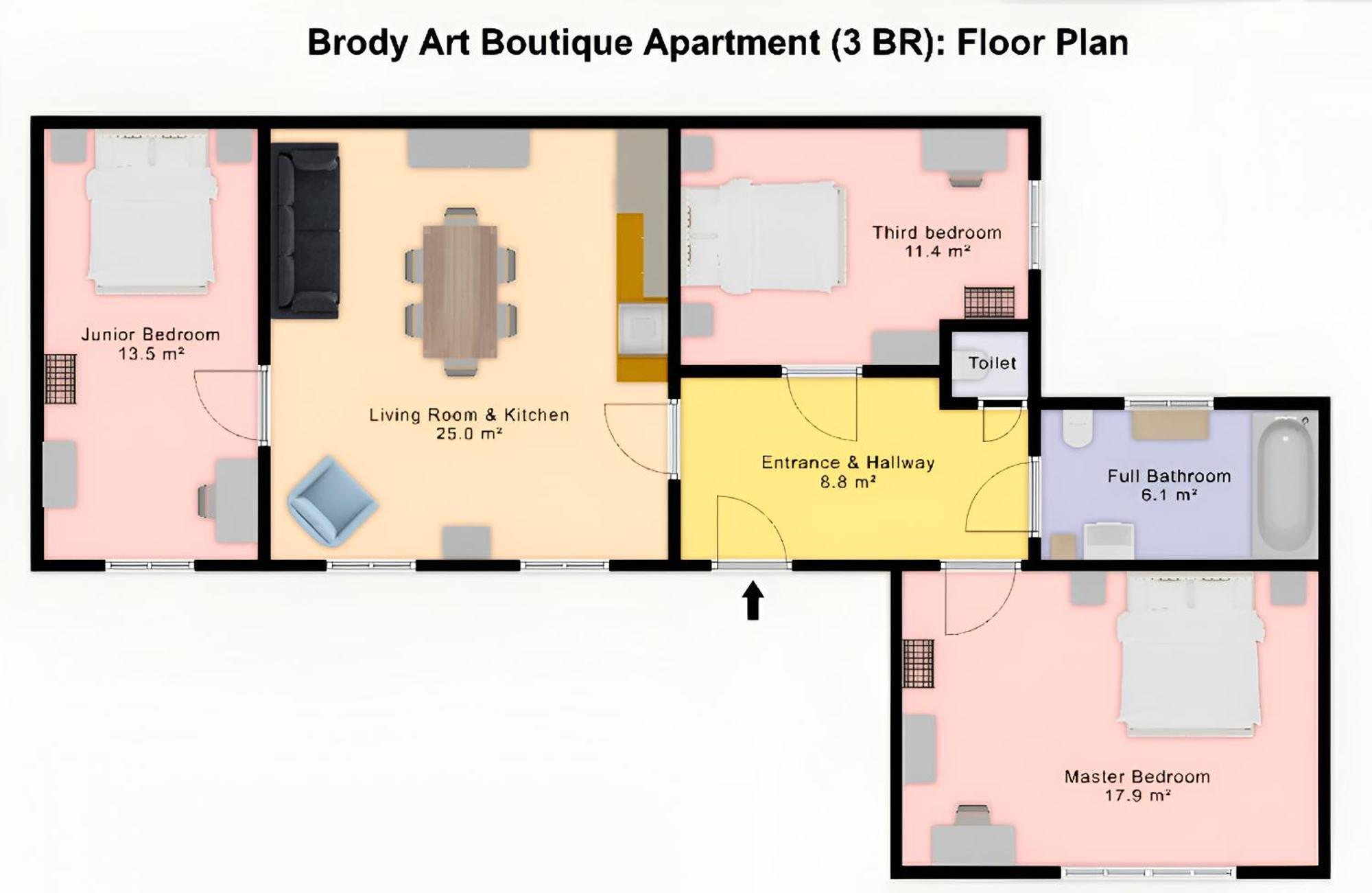 Brody Art Boutique Apartments Βουδαπέστη Δωμάτιο φωτογραφία